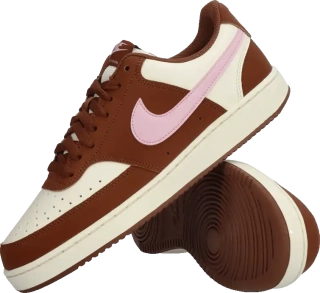 Pánská lifestylová obuv Nike Court Vision Low bílo-hnědá