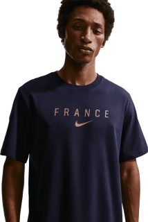 Pánské tričko s krátkým rukávem Nike Francie 2026 Wordmark Tee modré