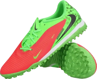 Pánské kopačky turfy Nike Phantom 6 Low Academy Erling Haaland TF červeno-zelené