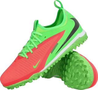 Dětské kopačky turfy Nike Phantom 6 Low Academy Erling Haaland TF červeno-zelené