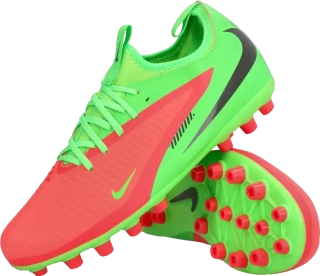Dětské lisovky Nike Phantom 6 Low Academy Erling Haaland AG červeno-zelené