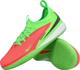Dětské sálové kopačky Nike Phantom 6 Low Academy Erling Haaland IC červeno-zelené