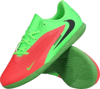 Dětské sálové kopačky Nike Phantom 6 Low Club Erling Haaland IC červeno-zelené