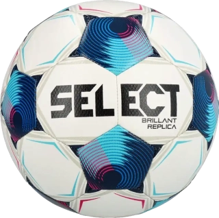 Fotbalový míč Select Brillant Replica v25 velikost 4 bílo-modrý