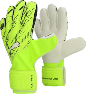 Pánské brankářské rukavice Puma Ultra Match Protect RC limetka