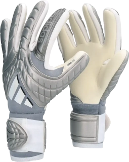 Pánské brankářské rukavice Adidas Copa Pro Fingersave stříbrné