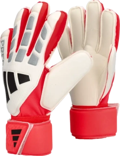 Pánské brankářské rukavice Adidas Predator Match Fingersave bílo-červené