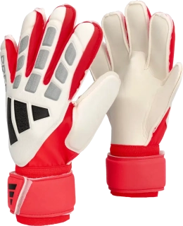 Dětské brankářské rukavice Adidas Predator Match Fingersave bílo-červené