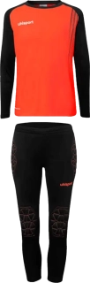 Dětská brankářská fotbalová souprava Uhlsport Impulse černo-oranžová