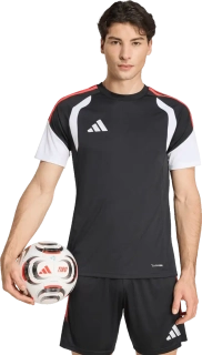 Pánský fotbalový dres Adidas Tiro 26 League krátký rukáv černo-bílý