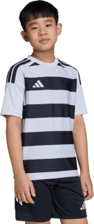 Dětský fotbalový dres Adidas Hooped 26 šedo-černý