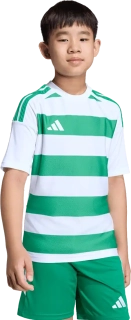 Dětský fotbalový dres Adidas Hooped 26 bílo-zelený