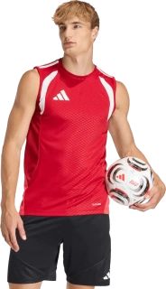 Pánský dres bez rukávů Adidas Tiro 26 Competition červený