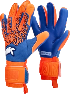 Dětské brankářské rukavice 4keepers Soft Grove HNC modro-oranžové
