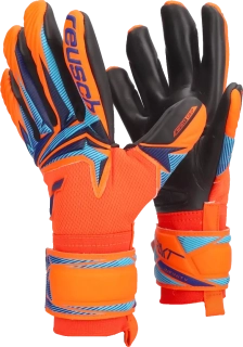 Dětské brankářské rukavice Reusch Attrakt Infinity Evolution NC oranžové