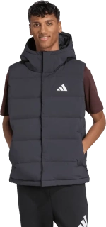 Pánská péřová vesta Adidas Helionic CLIMAWARM Vest černá