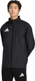 Pánská šusťáková bunda s kapucí Adidas Entrada 26 Multi černá