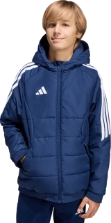 Dětská zimní bunda s kapucí Adidas Tiro 26 Winter modrá