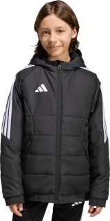 Dětská zimní bunda s kapucí Adidas Tiro 26 Winter černá