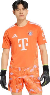 Pánský brankářský zápasový fotbalový dres Adidas FC Bayern 26/27 oranžový