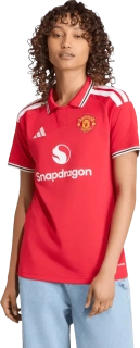 Dámský domácí fotbalový dres Adidas Manchester United 26/27 červený