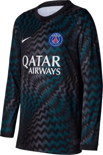 Dětský brankářský dres s dlouhým rukávem Nike PSG 26/27 černý