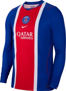 Pánský domácí fotbalový dres Nike PSG 26/27 dlouhý rukáv modro-červený