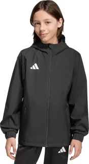 Dětská bunda z odolného úpletu Adidas Entrada 26 All Weather černá
