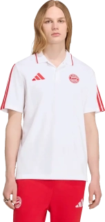 Pánská fotbalová polokošile Adidas FC Bayern 26/27 DNA Polo bílá