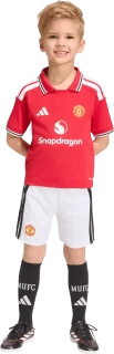Dětská domácí souprava Adidas Manchester United 26/27 pro malé děti červená