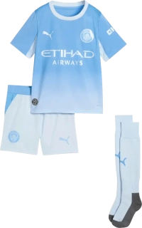 Dětská domácí souprava Puma Manchester City 26/27 pro malé děti blankytná