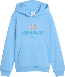 Dětská mikina s kapucí Puma Manchester City 26/27 ftblCulture modrá