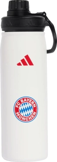 Láhev na pití Adidas FC Bayern 26/27 Metal 600 ML bílá