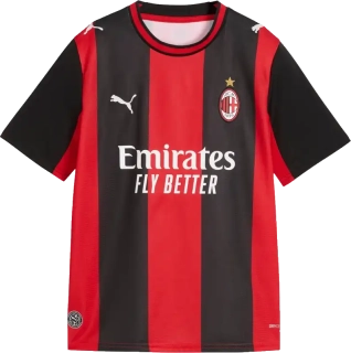Dětský domácí fotbalový dres Puma AC Milan 26/27 černo-červený