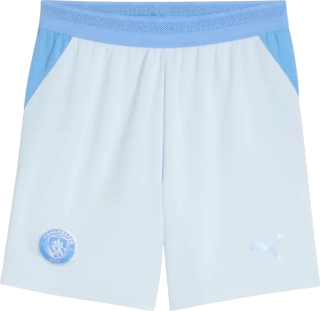 Dětské domácí fotbalové šortky Puma Manchester City 26/27 bílo-modré