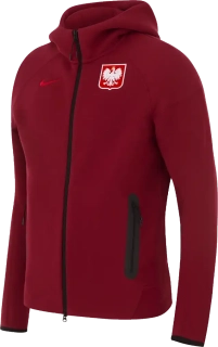 Pánská flísová mikina Nike Polsko 2026 Tech Fleece bordó