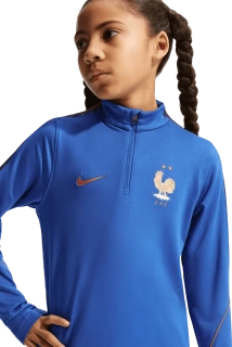 Dětská tréninková mikina Nike Francie 2026 Strike modrá