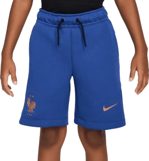 Dětské flísové šortky Nike Francie 2026 Tech Fleece modré