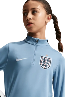 Dětská tréninková mikina Nike Anglie 2026 Strike světle modrá