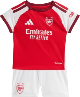 Dětská domácí souprava pro nemluvňata Adidas Arsenal FC 26/27 bílo-červená