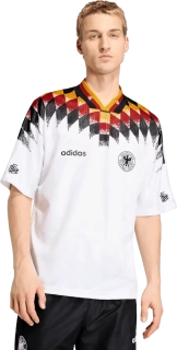 Pánský domácí retro fotbalový dres Adidas Německo 1994 bílý