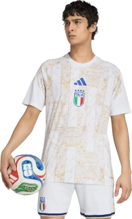 Pánský předzápasový fotbalový dres Adidas Itálie 2026 bílý