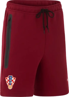 Pánské flísové šortky Nike Chorvatsko 2026 Tech Fleece bordó