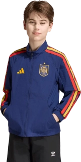 Dětská domácí bunda Adidas Španělsko 2026 Anthem modrá