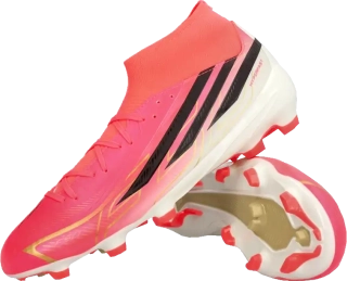 Pánské kopačky lisovky Adidas F50 League Hyperfast Mid FG růžové