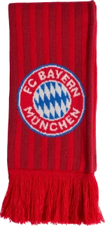 Unisex fotbalová šála Adidas FC Bayern 26/27 Mia san mia červená 134x16