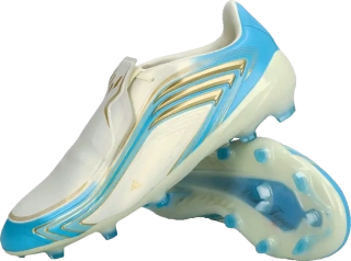 Dětské kopačky lisovky Adidas F50 Elite Messi FG bílo-blankytné