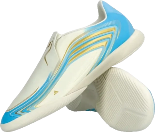 Dětské sálové kopačky Adidas F50 League Messi LL IN bílo-blankytné