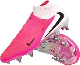 Pánské kopačky kolíky Nike Phantom 6 High Elite SG-PRO bílo-růžové