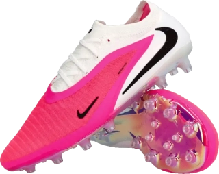 Pánské kopačky lisovky Nike Phantom 6 Low Elite AG-PRO bílo-růžové